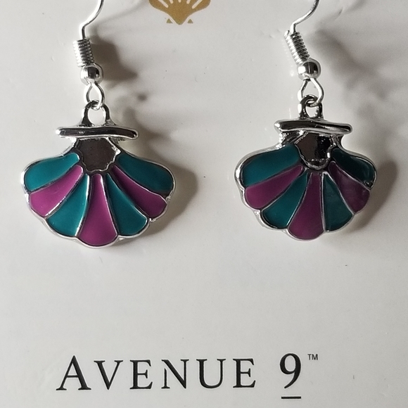 NWT Avenue 9 Sealife "Shell" Earrings - Picture 3 of 7